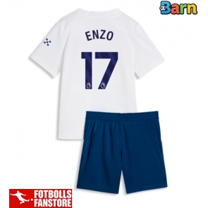 Manchester City Enzo Fernandez #17 Tredje Tröja Barn 2026-27 Kortärmad (+ Korta byxor)
