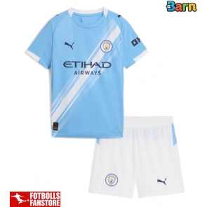 Manchester City Hemmatröja Barn 2025-26 Kortärmad (+ Korta byxor)