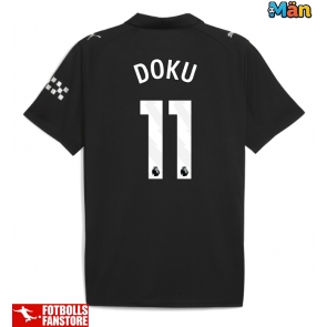 Manchester City Jeremy Doku #11 Bortatröja 2025-26 Kortärmad