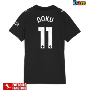 Manchester City Jeremy Doku #11 Bortatröja Dam 2025-26 Kortärmad