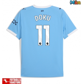Manchester City Jeremy Doku #11 Hemmatröja 2025-26 Kortärmad