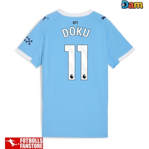 Manchester City Jeremy Doku #11 Hemmatröja Dam 2025-26 Kortärmad