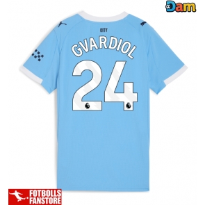 Manchester City Josko Gvardiol #24 Hemmatröja Dam 2025-26 Kortärmad