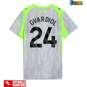 Manchester City Josko Gvardiol #24 Tredje Tröja Dam 2025-26 Kortärmad