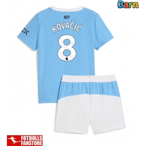Manchester City Mateo Kovacic #8 Hemmatröja Barn 2025-26 Kortärmad (+ Korta byxor)