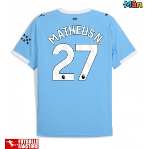 Manchester City Matheus Nunes #27 Hemmatröja 2025-26 Kortärmad