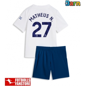 Manchester City Matheus Nunes #27 Tredje Tröja Barn 2026-27 Kortärmad (+ Korta byxor)