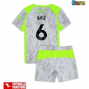 Manchester City Nathan Ake #6 Tredje Tröja Barn 2025-26 Kortärmad (+ Korta byxor)