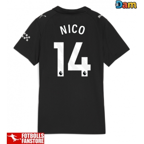 Manchester City Nico Gonzalez #14 Bortatröja Dam 2025-26 Kortärmad
