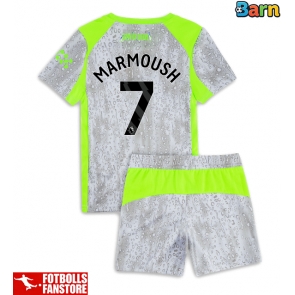 Manchester City Omar Marmoush #7 Tredje Tröja Barn 2025-26 Kortärmad (+ Korta byxor)