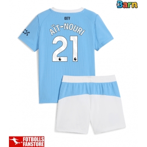 Manchester City Rayan Ait-Nouri #21 Hemmatröja Barn 2025-26 Kortärmad (+ Korta byxor)