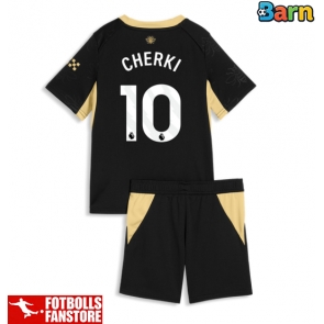 Manchester City Rayan Cherki #10 Bortatröja Barn 2026-27 Kortärmad (+ Korta byxor)