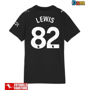 Manchester City Rico Lewis #82 Bortatröja Dam 2025-26 Kortärmad