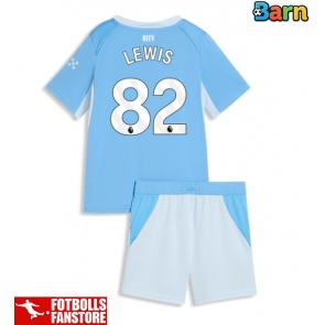 Manchester City Rico Lewis #82 Hemmatröja Barn 2026-27 Kortärmad (+ Korta byxor)