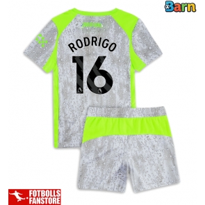 Manchester City Rodri Hernandez #16 Tredje Tröja Barn 2025-26 Kortärmad (+ Korta byxor)