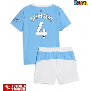 Manchester City Tijjani Reijnders #4 Hemmatröja Barn 2025-26 Kortärmad (+ Korta byxor)