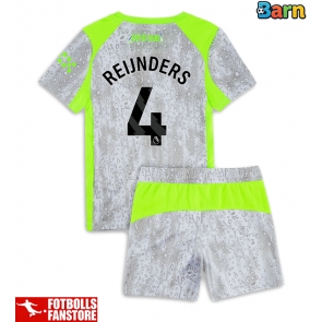 Manchester City Tijjani Reijnders #4 Tredje Tröja Barn 2025-26 Kortärmad (+ Korta byxor)