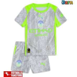 Manchester City Tredje Tröja Barn 2025-26 Kortärmad (+ Korta byxor)