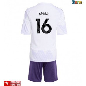 Manchester United Amad Diallo #16 Bortatröja Barn 2025-26 Kortärmad (+ Korta byxor)