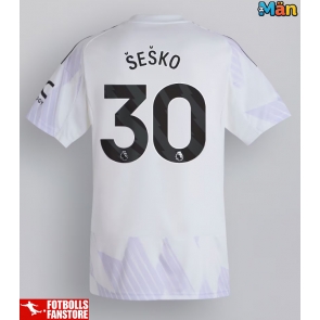 Manchester United Benjamin Sesko #30 Bortatröja 2025-26 Kortärmad