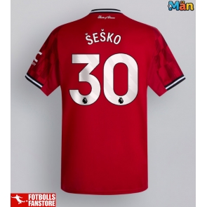 Manchester United Benjamin Sesko #30 Hemmatröja 2025-26 Kortärmad
