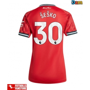 Manchester United Benjamin Sesko #30 Hemmatröja Dam 2025-26 Kortärmad