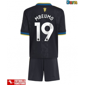 Manchester United Bryan Mbeumo #19 Tredje Tröja Barn 2025-26 Kortärmad (+ Korta byxor)
