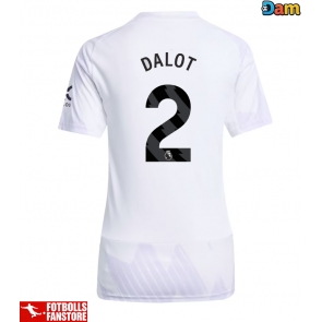 Manchester United Diogo Dalot #2 Bortatröja Dam 2025-26 Kortärmad