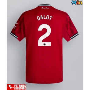 Manchester United Diogo Dalot #2 Hemmatröja 2025-26 Kortärmad