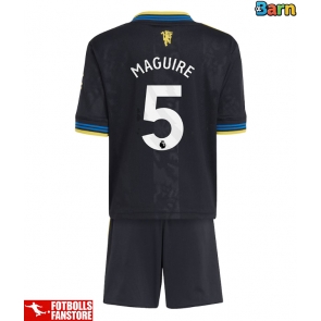 Manchester United Harry Maguire #5 Tredje Tröja Barn 2025-26 Kortärmad (+ Korta byxor)