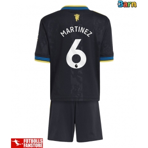 Manchester United Lisandro Martinez #6 Tredje Tröja Barn 2025-26 Kortärmad (+ Korta byxor)