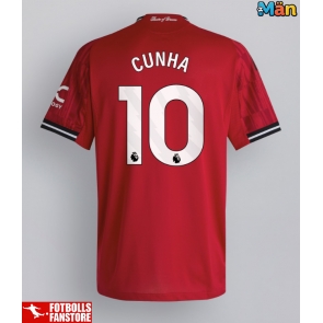 Manchester United Matheus Cunha #10 Hemmatröja 2025-26 Kortärmad