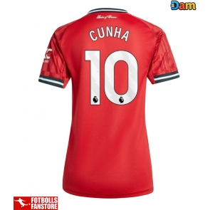 Manchester United Matheus Cunha #10 Hemmatröja Dam 2025-26 Kortärmad