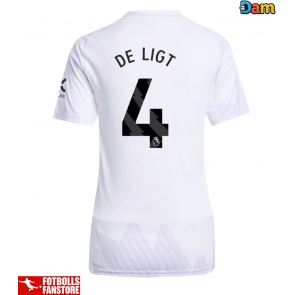Manchester United Matthijs de Ligt #4 Bortatröja Dam 2025-26 Kortärmad
