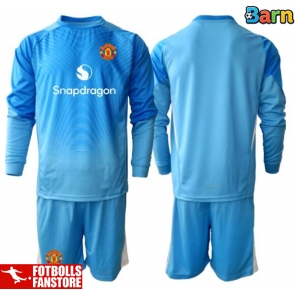 Manchester United Målvakt Hemmatröja Barn 2025-26 Långärmad (+ Korta byxor)