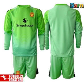 Manchester United Målvakt Tredje Tröja Barn 2025-26 Långärmad (+ Korta byxor)