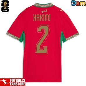 Marocko Achraf Hakimi #2 Hemmatröja Dam VM 2026 Kortärmad
