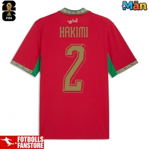 Marocko Achraf Hakimi #2 Hemmatröja VM 2026 Kortärmad