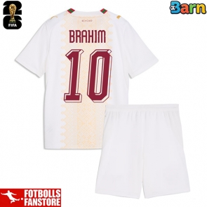 Marocko Brahim Diaz #10 Bortatröja Barn VM 2026 Kortärmad (+ Korta byxor)