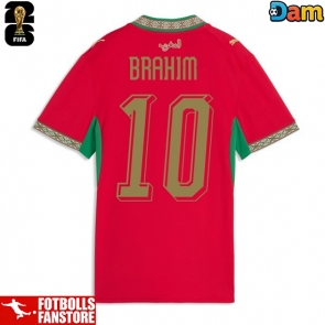 Marocko Brahim Diaz #10 Hemmatröja Dam VM 2026 Kortärmad