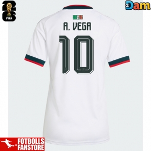 Mexiko Alexis Vega #10 Bortatröja Dam VM 2026 Kortärmad