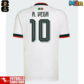 Mexiko Alexis Vega #10 Bortatröja VM 2026 Kortärmad