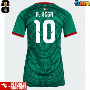 Mexiko Alexis Vega #10 Hemmatröja Dam VM 2026 Kortärmad
