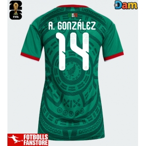 Mexiko Armando Gonzalez #14 Hemmatröja Dam VM 2026 Kortärmad