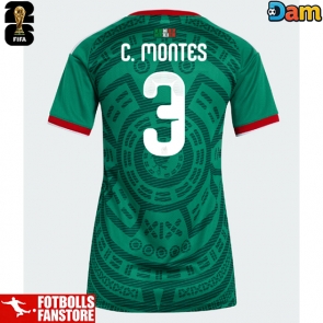 Mexiko Cesar Montes #3 Hemmatröja Dam VM 2026 Kortärmad