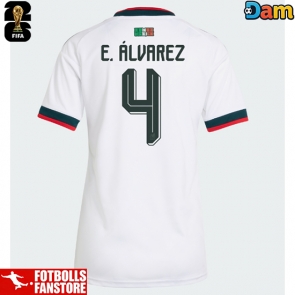 Mexiko Edson Alvarez #4 Bortatröja Dam VM 2026 Kortärmad