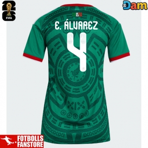 Mexiko Edson Alvarez #4 Hemmatröja Dam VM 2026 Kortärmad