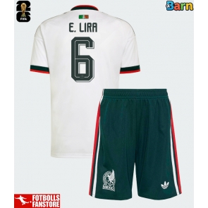 Mexiko Erik Lira #6 Bortatröja Barn VM 2026 Kortärmad (+ Korta byxor)