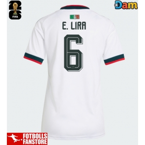 Mexiko Erik Lira #6 Bortatröja Dam VM 2026 Kortärmad