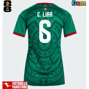 Mexiko Erik Lira #6 Hemmatröja Dam VM 2026 Kortärmad